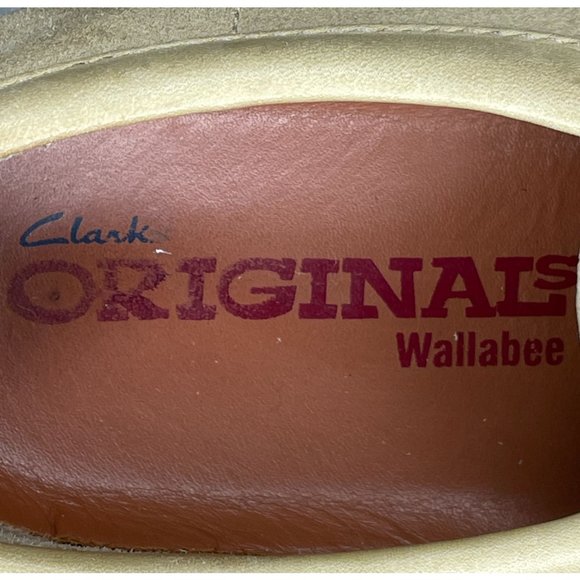 ***SOLD*** Vintage Clarks Originals Wallabee Men's Tan Suede Size 9 - Picture 7 of 9